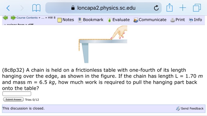 Loncapa2 Physics Sc Edu H Course Contents Chegg Com