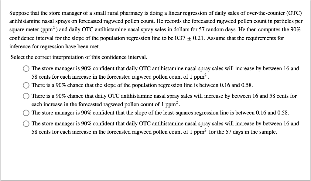 antihistamine spray otc