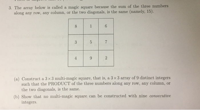 how to create a magic square 3x3