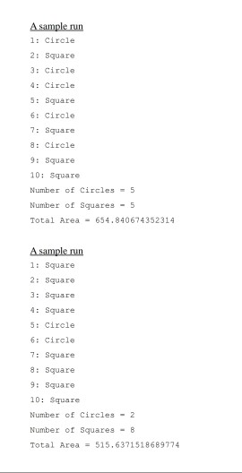 1: Cirele 2 Square 3: Circle 4: Circle 5 Square 6: Circle 7: Square 8: Cirele 9: Square 10: Square Number of Circles5 Number