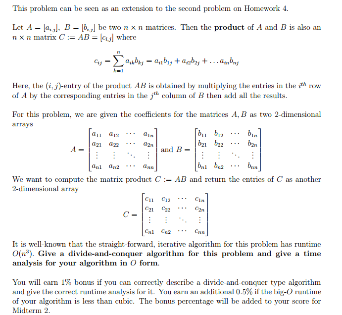 Solved N L 2 Given Two Polynomials Of Degree N 1 A R And Chegg Com