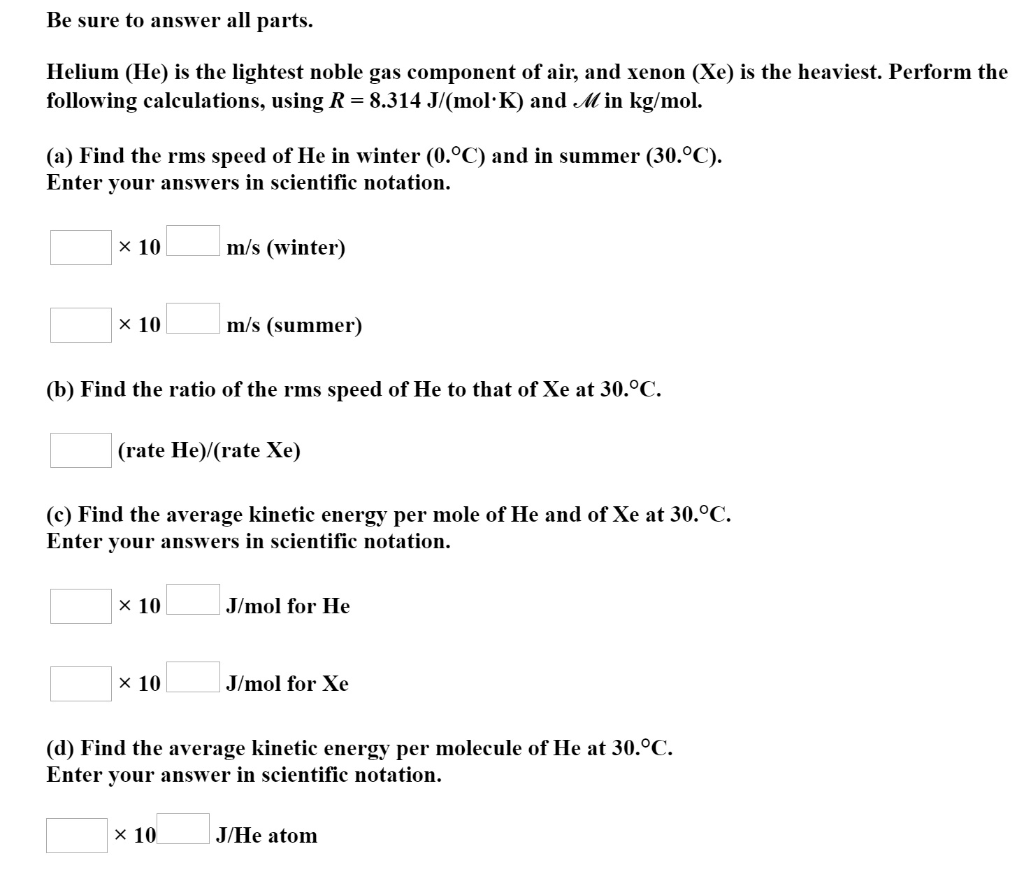 Solved Be Sure To Answer All Parts Helium He Is The Li Chegg Com