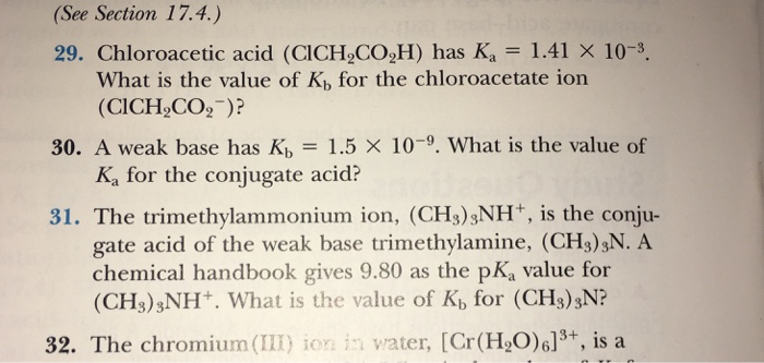 Solved Chloroacetic Acid Clch 2co 2h Has K A 1 41 Times Chegg Com