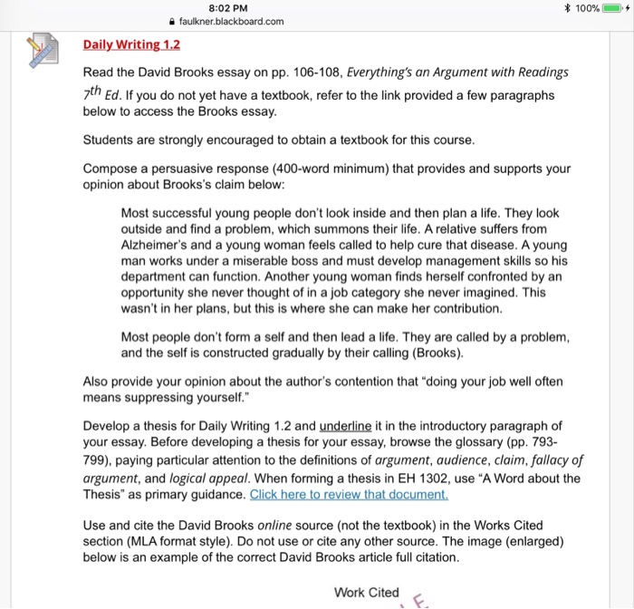 8 02 Pm Faulkner Blackboard Comm 100 Daily W Chegg Com