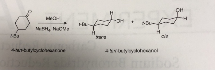 Meoh Oh T Bu T Bu Nabh4 Naome T Bu Trans Cis Chegg 