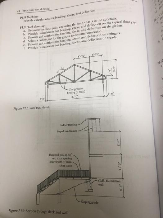 44 Structural Wood Design P1 8 Decking Provide Cal