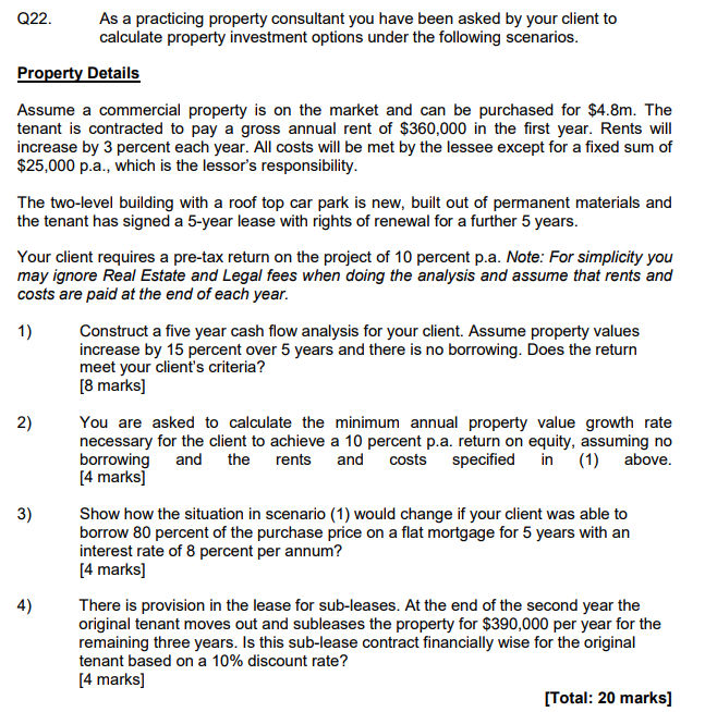 Sub Lease A Car >> Q22 As A Practicing Property Consultant You Have B Sub Lease A Car >> Q22 As A Practicing Property Consultant You Have B