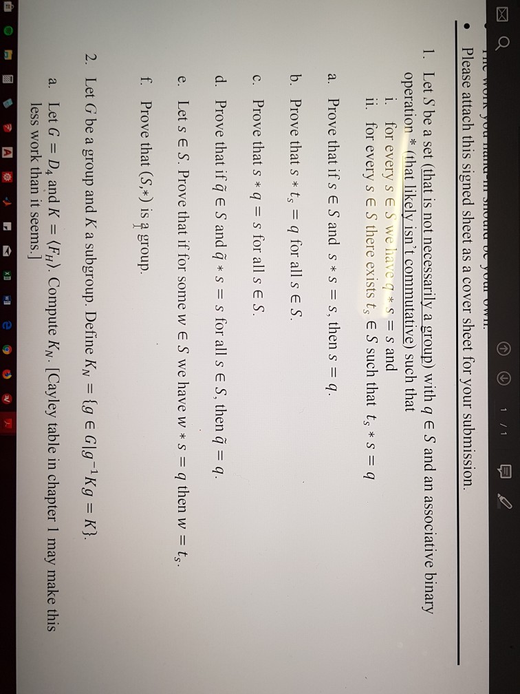 Solved Please Attach This Signed Sheet As A Cover Sheet F Chegg Com