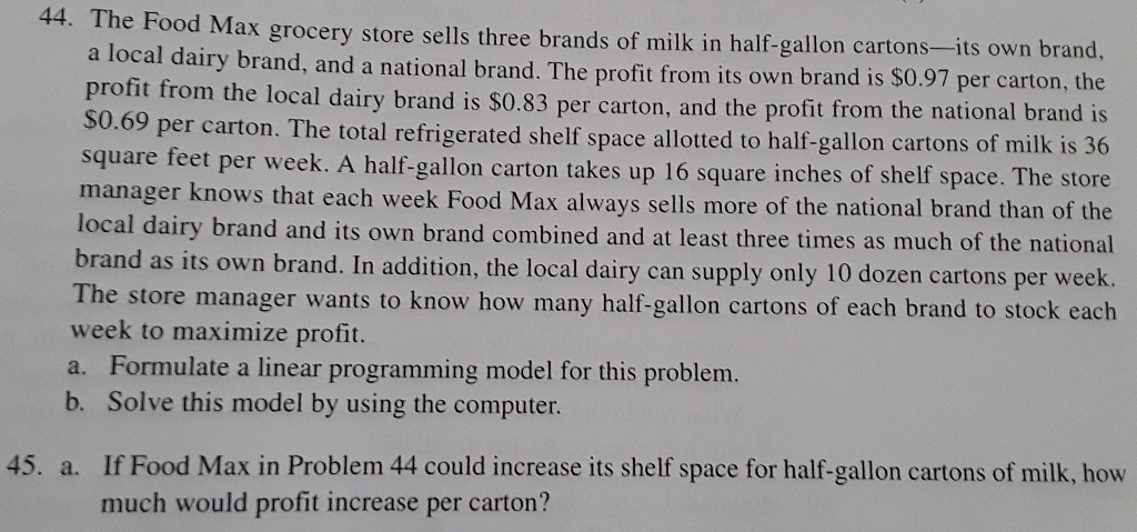 44 The Food Max Grocery Store Sells Three Brands Of Chegg Com