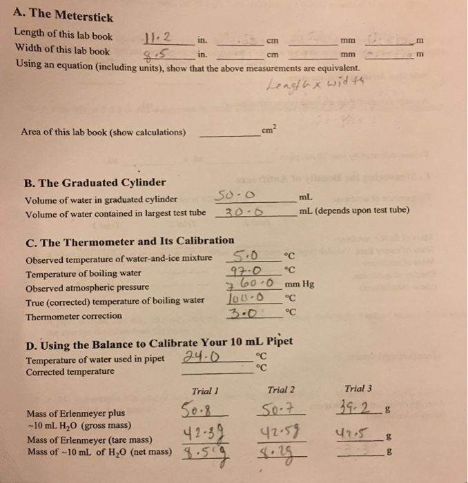 A. The Meterstick Length of this lab book11.2 in.em