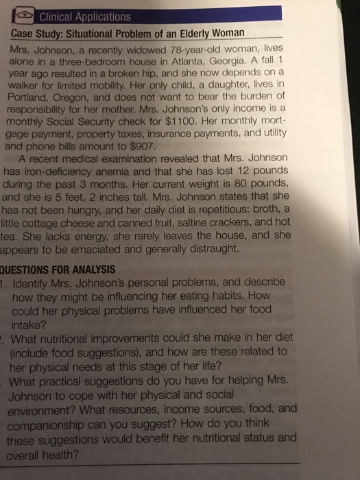 Case study situational problem of an elderly woman 04 picture