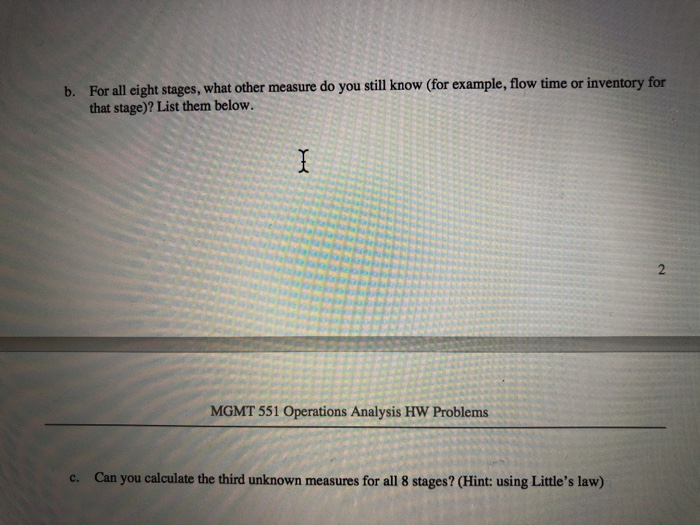 Solved Problem 2 Flow Time Analysis For An Er System A T