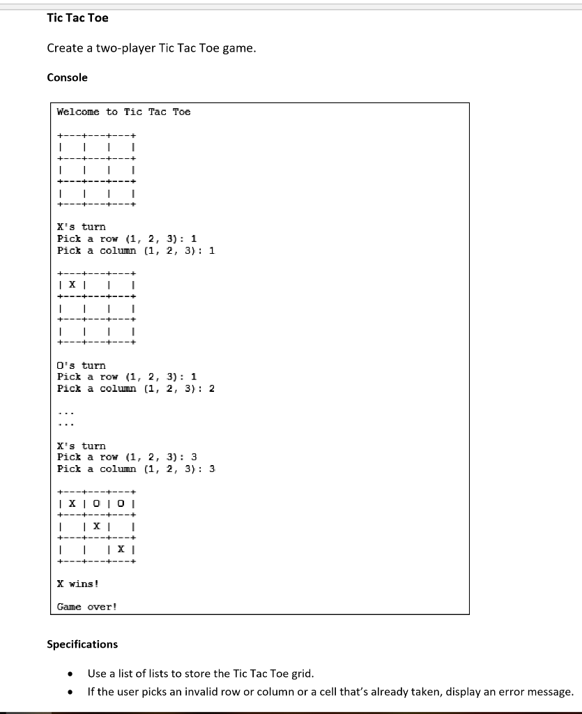 How to Create a Tic-Tac-Toe Game in Python?