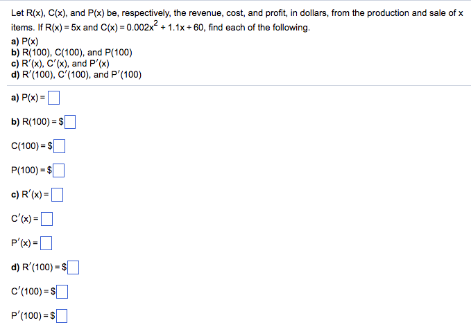 Solved Let R X C X And P X Be Respectively The Rev Chegg Com