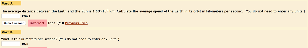 calculate the average speed of the earth in its orbit in kilometers per second
