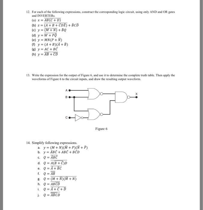 Solved 12 For Each Of The Following Expressions Constru Chegg Com