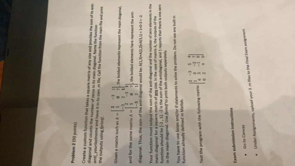 Custom 2 Points) Tha Problem ... (50 Solved: Create Function A