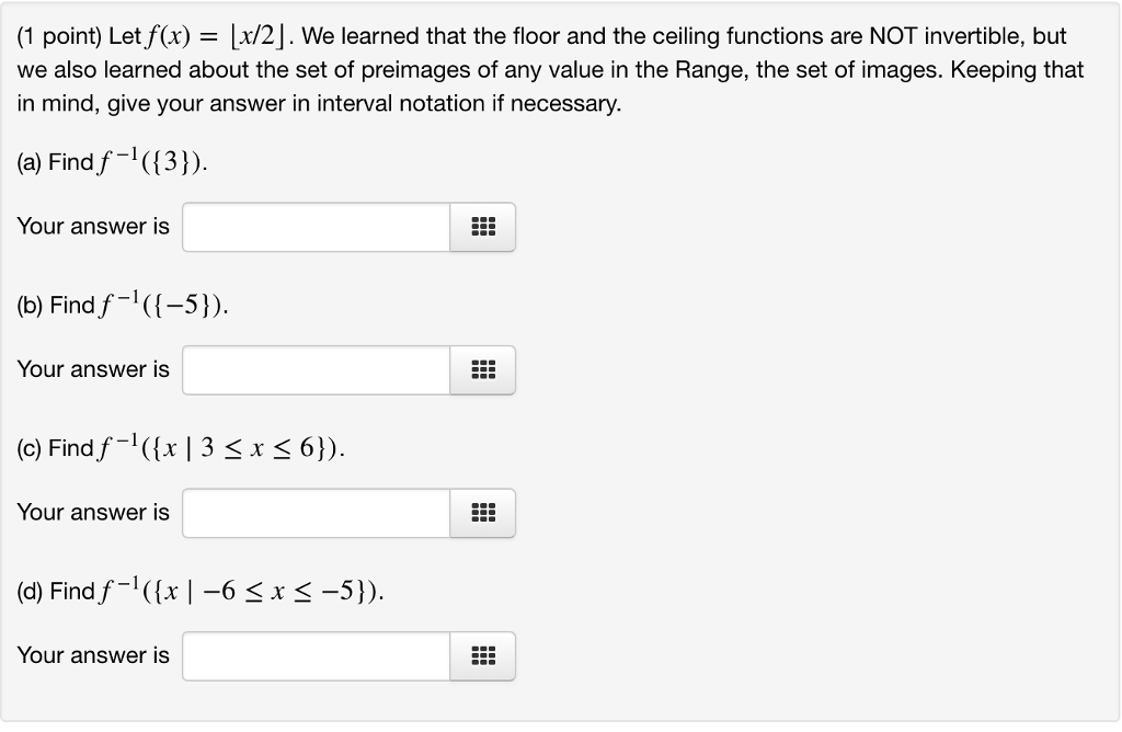 Solved 1 Point Letf X 1x 2 We Learned That The Fl