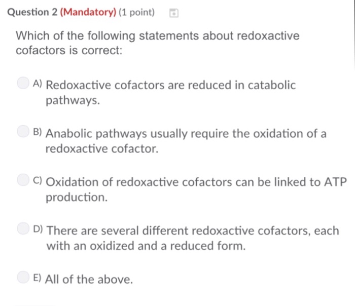 Which of the following can be cofactors