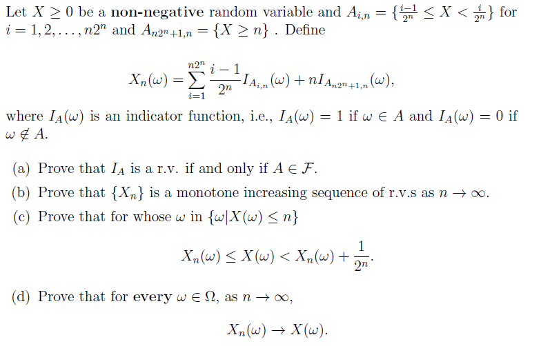 Let X 0 Be A Non Negative Random Variable And A Chegg Com