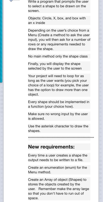 Solved Write A Program That Prompts The User To Select A