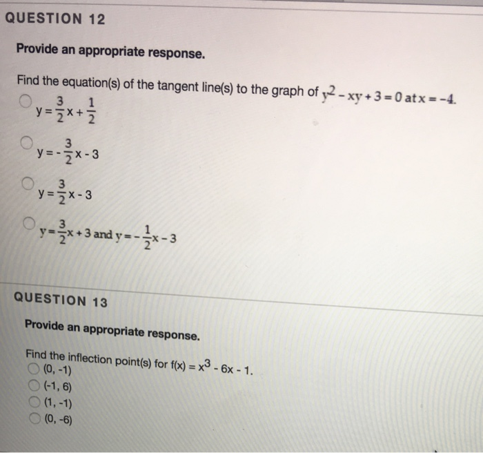 Solved Question 12 Provide An Appropriate Response Find The Chegg Com