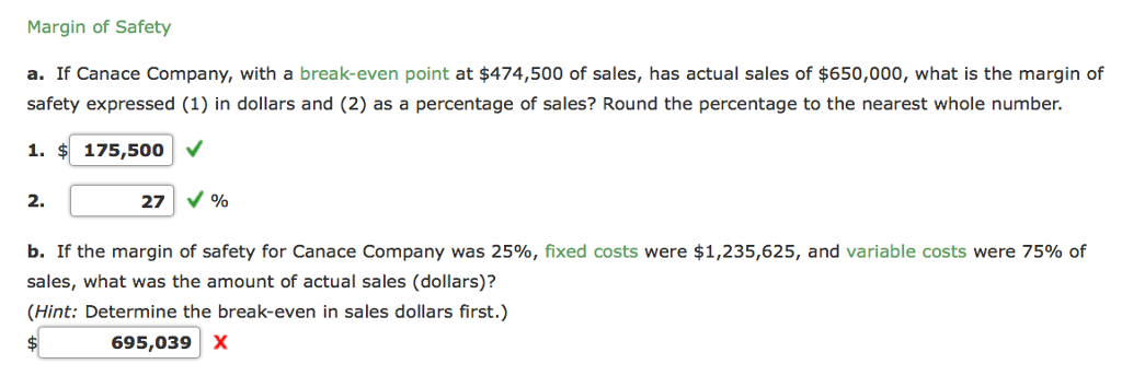 Solved If Canace Company, With A Breakeven Point At 474