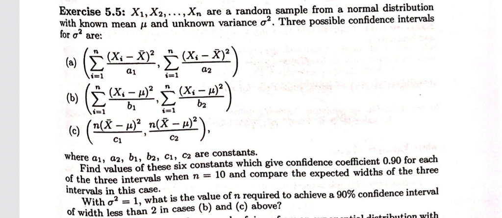 Solved Exercise 5 5 Xi X2 Are A Random Sample F Chegg Com