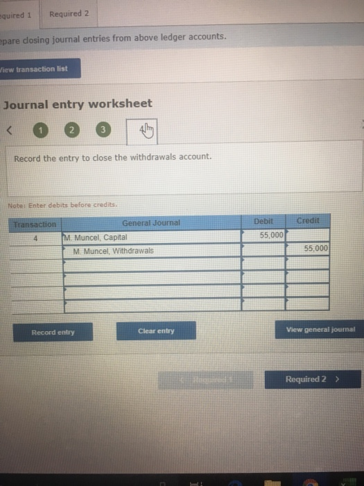 Solved Exercise 48 Preparing And Posting Closing Entries