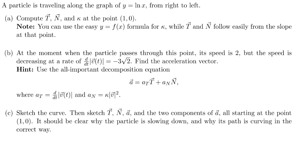 Solved A Particle Is Traveling Along The Graph Of Y Inr Chegg Com