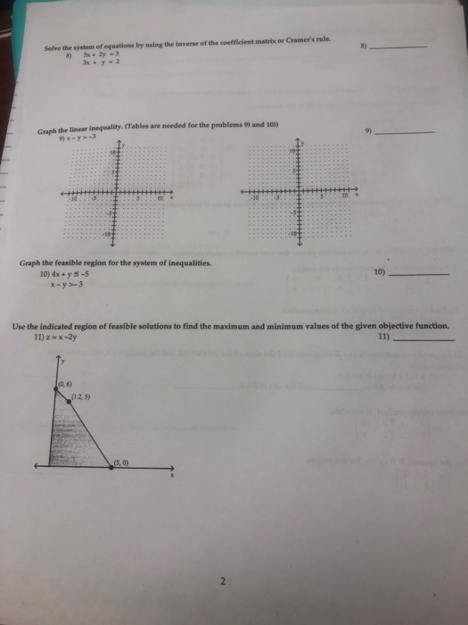 Solved Completes The Statement Or Answers The Question Chegg Com