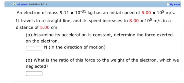 weight of electron