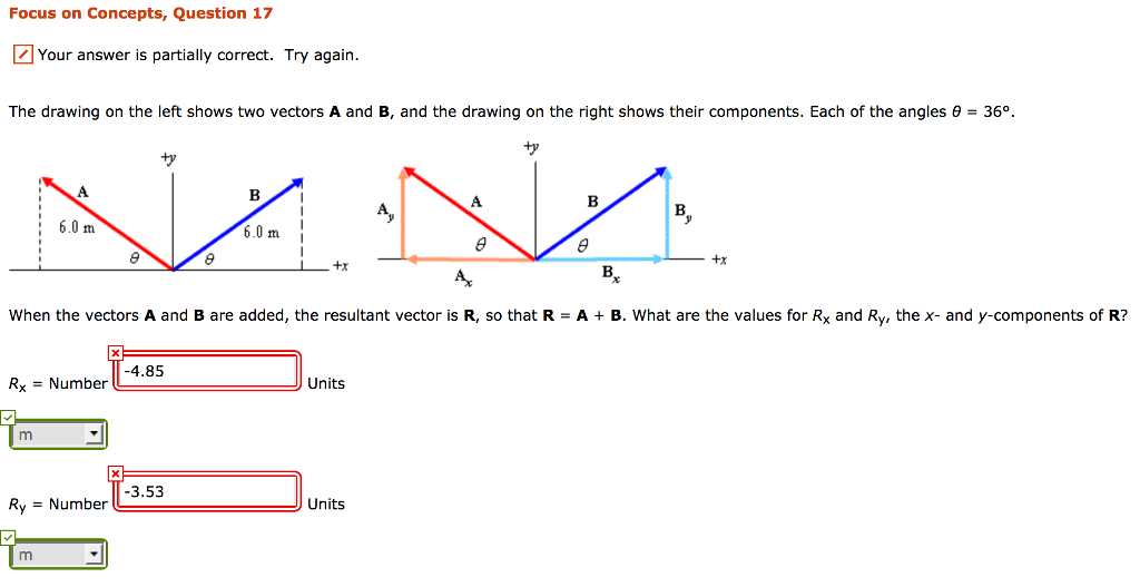 Solved When The Vectors A And B Are Added The Resultant Chegg Com