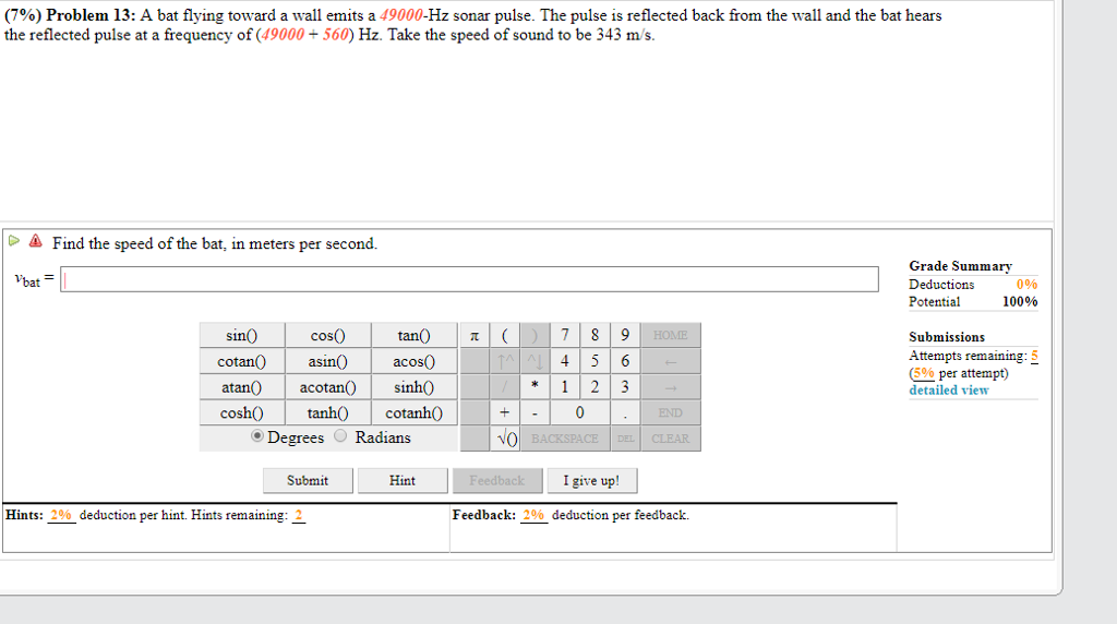 Solved 7 Problem 13 A Bat Flying Toward Wall Emits 7 Problem 13 A Bat Flying Toward Wall Emits 49000