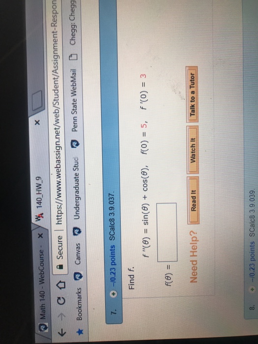 Webassign access code image