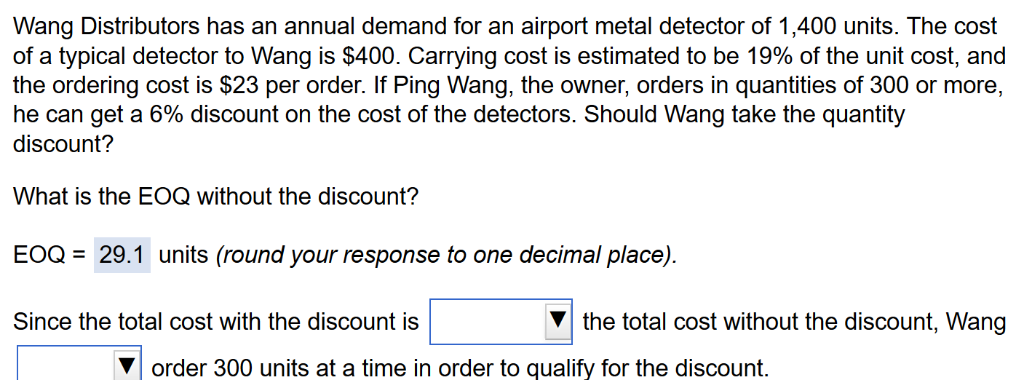 Greater Amount wang Greater Quantity problems