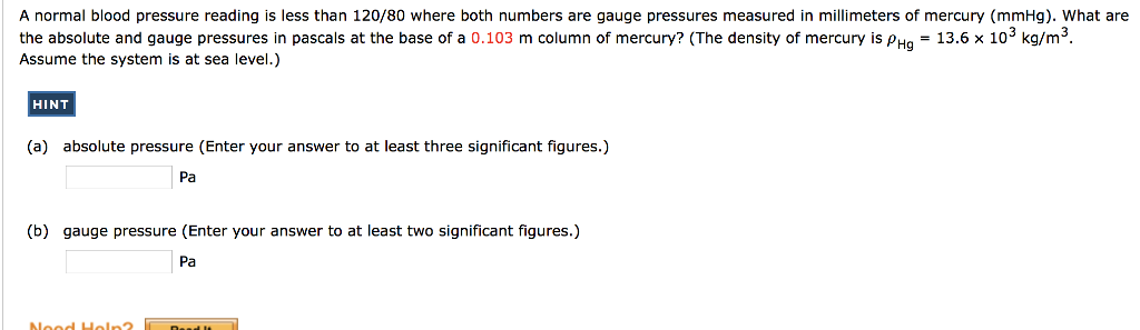 normal blood pressure figures