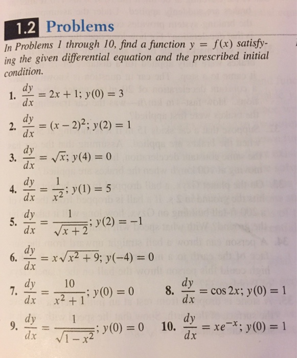 Find A Function Y F X Satisfying The Given Chegg Com