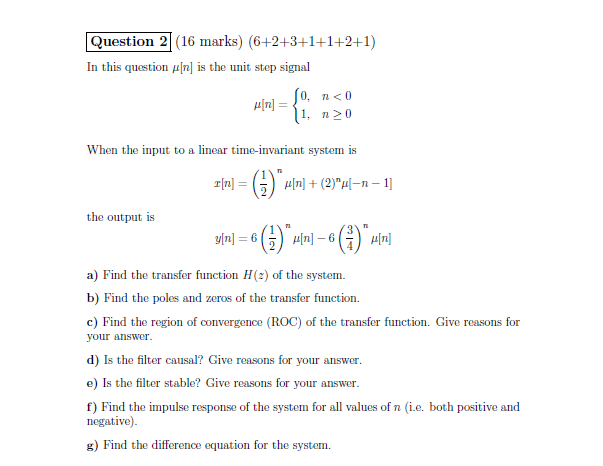 Solved Question 2 16 Marks 6 2 3 1 1 2 1 In This Que Chegg Com