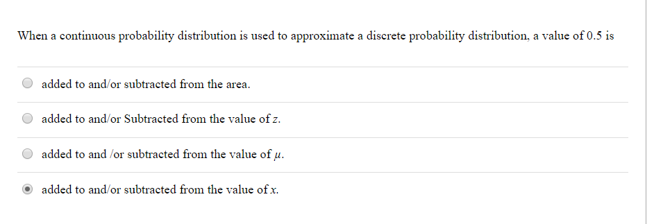 Solved When a continuous probability distribution is used to 