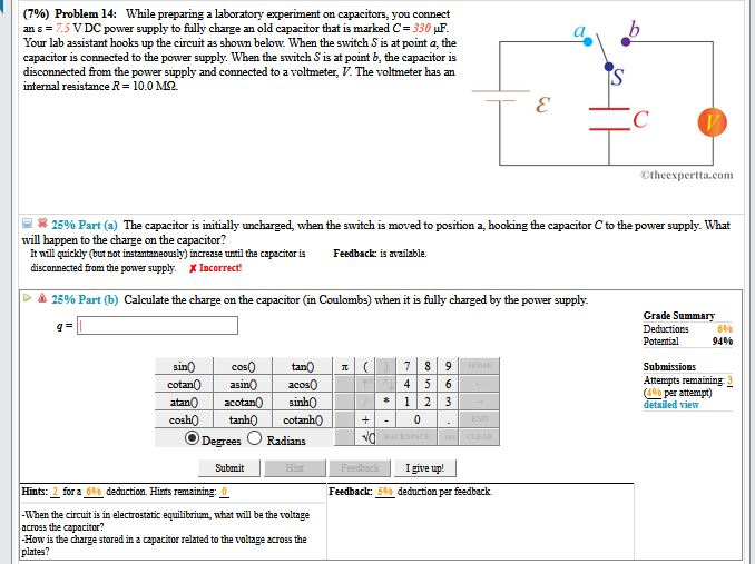 (796) Problem 14 While preparing a laboratory