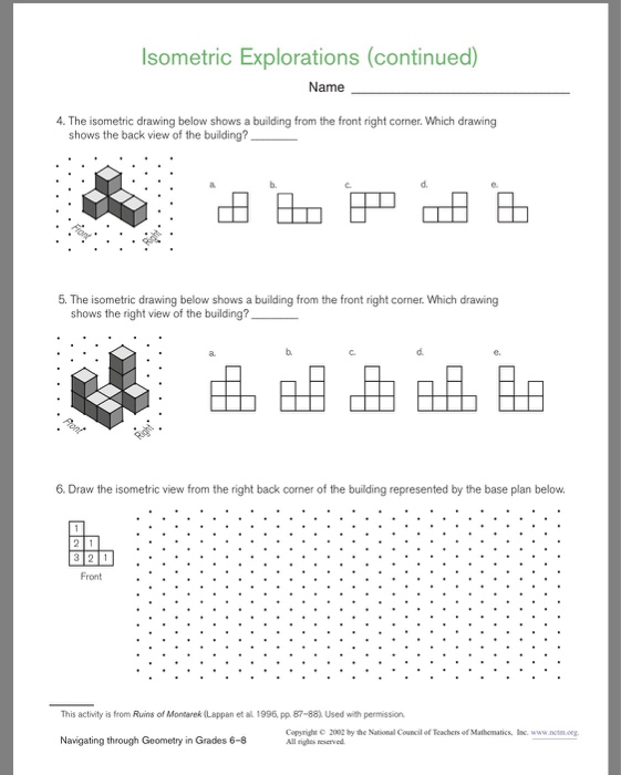 isometric drawings geometry