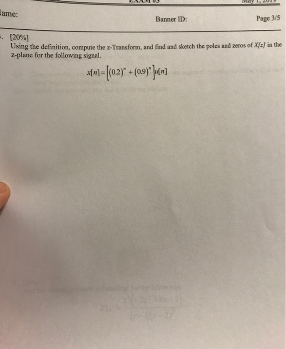 Solved Ame Banner Id Page 3 5 20 Using The Definiti