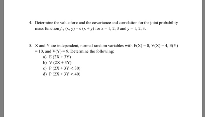 Solved Problems 1 Consider The Random Variables X And Y Chegg Com