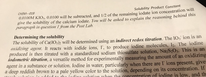 Solubility lab report organic chemistry image