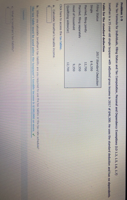 Solved The Tax for Alida (age 27) is a single, full- time | Chegg.com