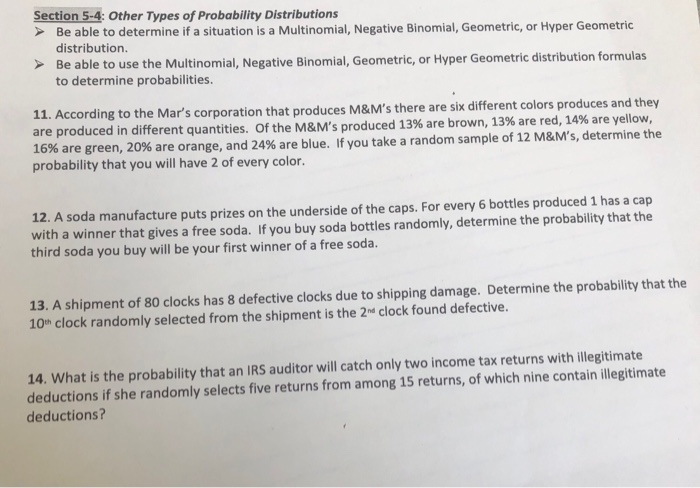 Unit 11: probability and statistics homework 6 answers image