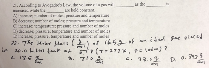 According To Avogadro