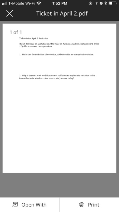 Solved 11 T Mobile Wi Fi 1 52 Pm Ticket In April 2 Pdf 1