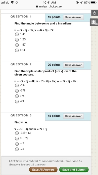 Solved 87 10 41 Am A Mylearn Hct Ac Ae 山 Question 1 10 Chegg Com